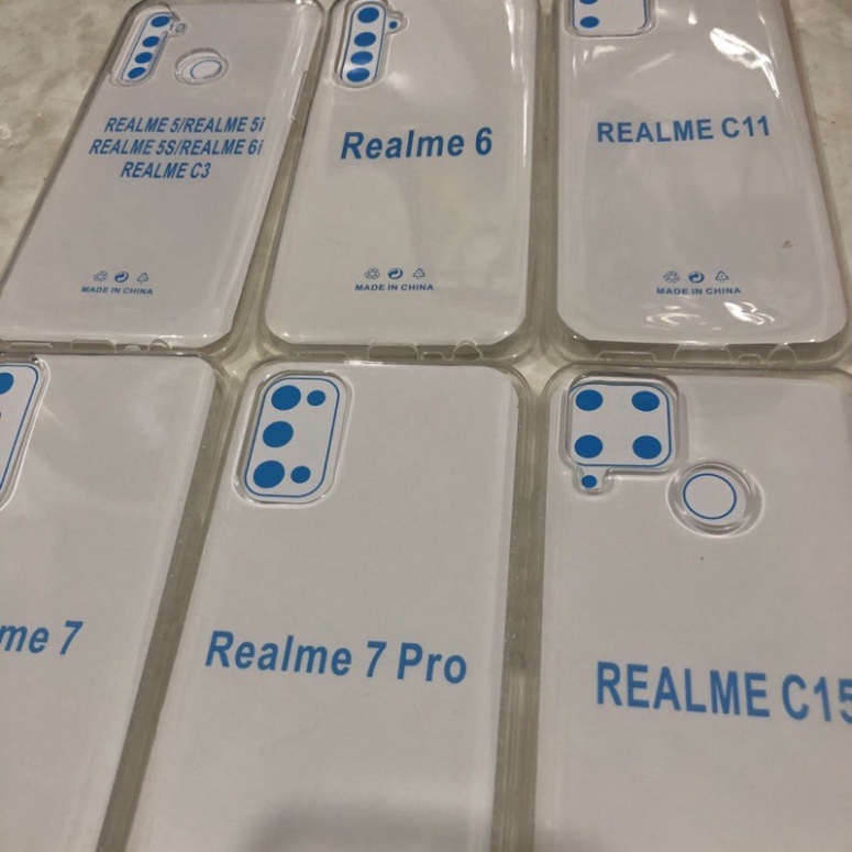 Ốp lưng Realme Dẻo Trong suốt dành cho các dòng Realme 7 / 6/ 5 Realme X Realme C2 Realme X Realme 5 Pro/ 7 Pro