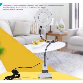 Đen Led Mini Kẹp Bàn Nối Mi