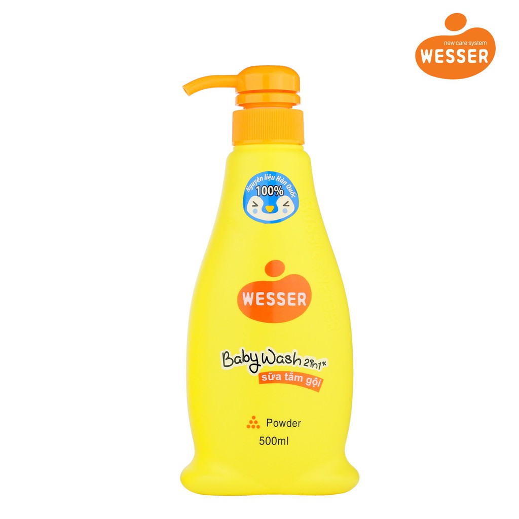 Sữa tắm gội Wesser 2 in 1 500ml