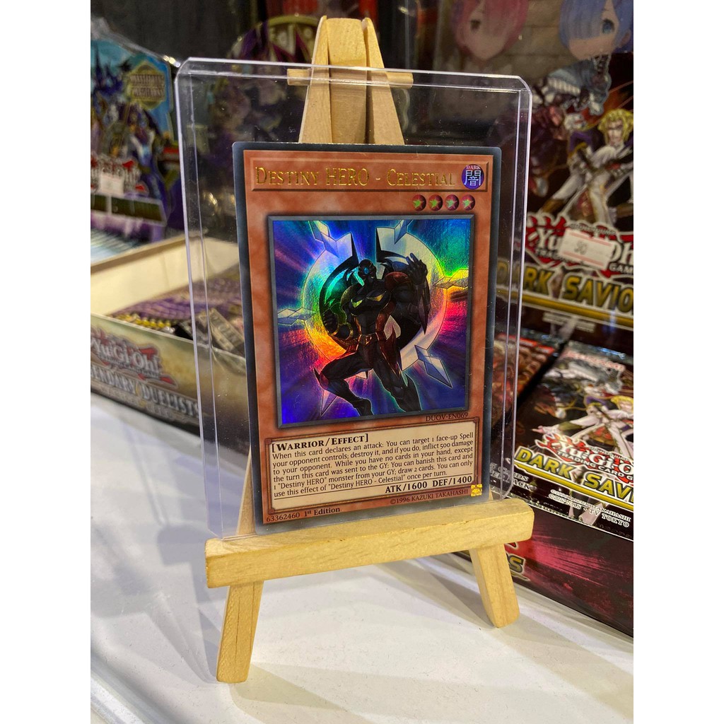 Lá bài thẻ bài Yugioh Destiny HERO Celestial - Ultra Rare - Tặng bọc bài nhựa bảo quản