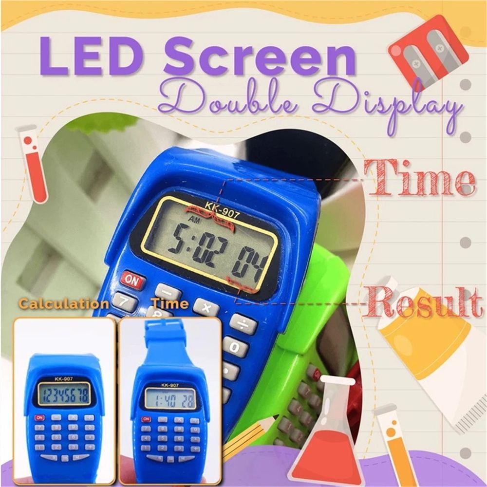 PEWANY Đồng Hồ Điện Tử Màn Hình LCD Dây Silicone Cho Bé