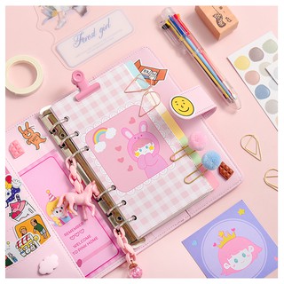 SET SỔ CÒNG BÌA DA 4 MÀU PASTEL SIZE A6 KÈM 14 PHỤ KIỆN (ĐỌC KỸ MÔ TẢ)