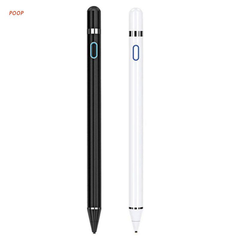 POOP Capacitive Pencil Touch Screen Stylus Pen Paint Micro USB Charging Portable for iPhone iPad iOS Android Phone Windows System Tablet