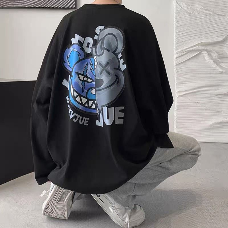 Áo Longsleeves Oversize Jue, JACKLANE, Áo nỉ chui đầu Unisex Jack Lane