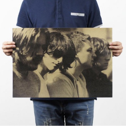 Poster Nhóm Nhạc Rock The Beatles Phong Cách Cổ Điển