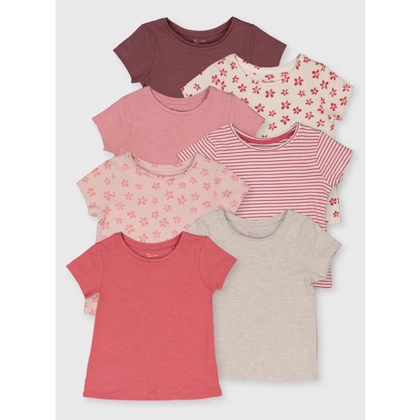 [KIDDO] Set áo cộc tay bé gái chất liệu cotton 100% , cực xinh cực thoáng, thấm hút mồ hôi❤️