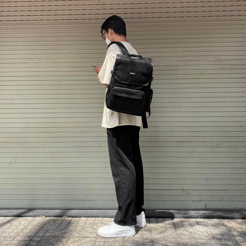 Balo unisex chất vải bố chống nước cao cấp FRIENDS FOREVER Comrade Backpack - Ngăn chống sốc 15.6inch