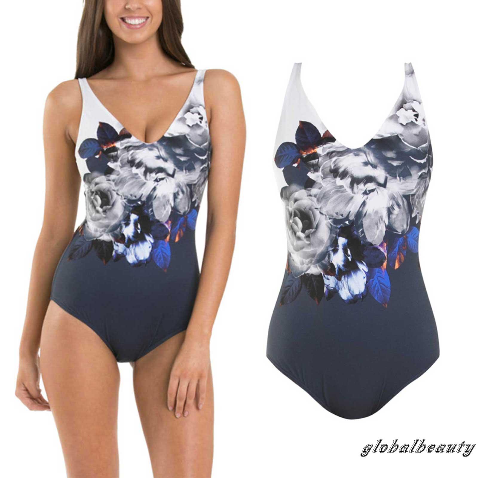 Đồ Bơi Một Mảnh Cổ V Họa Tiết Hoa Cho Nữ | BigBuy360 - bigbuy360.vn