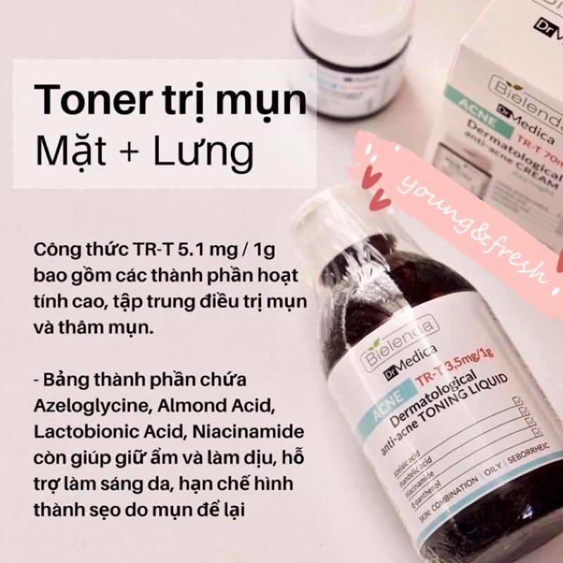 Toner Bielenda Dr.Medica dành cho da dầu nhạy cảm , làm sạch da , cấp ẩm | BigBuy360 - bigbuy360.vn