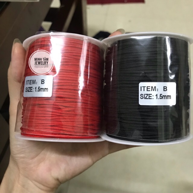 Cuộn dây dù tết vòng tay phong thủy,Dây dù đan vòng tay may mắn