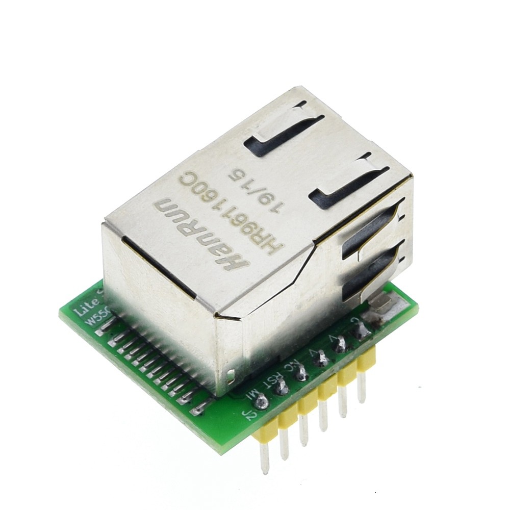 Chip mới usr-es1-w5500 SPI to LAN và Ethernet Converter TCP với vi điều khiển IP-51 stm32