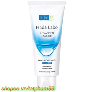 Sữa Rửa Mặt 80g Hada Labo Dưỡng Ẩm Tối Ưu Advanced Nourish Hyaluron Cleanser Chính Hãng.