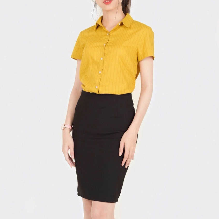 Chân váy bút chì ngắn Homieyl cao cấp, chân váy công sở nữ màu đen dài xẻ sau | BigBuy360 - bigbuy360.vn