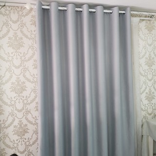 [Shopee Trợ Giá] Rèm Cửa Chống Nắng xám cao cấp - Khoen Ore - Cửa Chính Ngang 3m & Cao 2m7