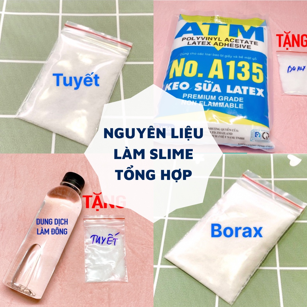 Tổng Hợp Các Loại Nguyên Liệu Làm Slime