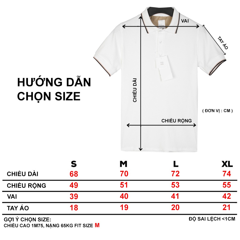 Áo Polo nam chất dệt kẻ vân nổi phối cổ áo thun tay ngắn cổ bẻ viền lịch lãm PL14 - Leo Vatino | BigBuy360 - bigbuy360.vn
