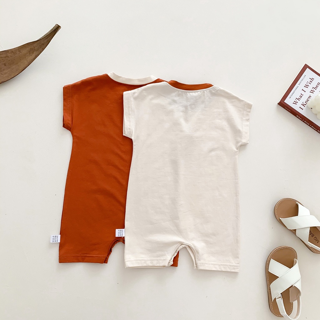 Bộ Đồ Liền Phong Cách Hàn Quốc Xinh Xắn Cho Bé 0-3 Tuổi