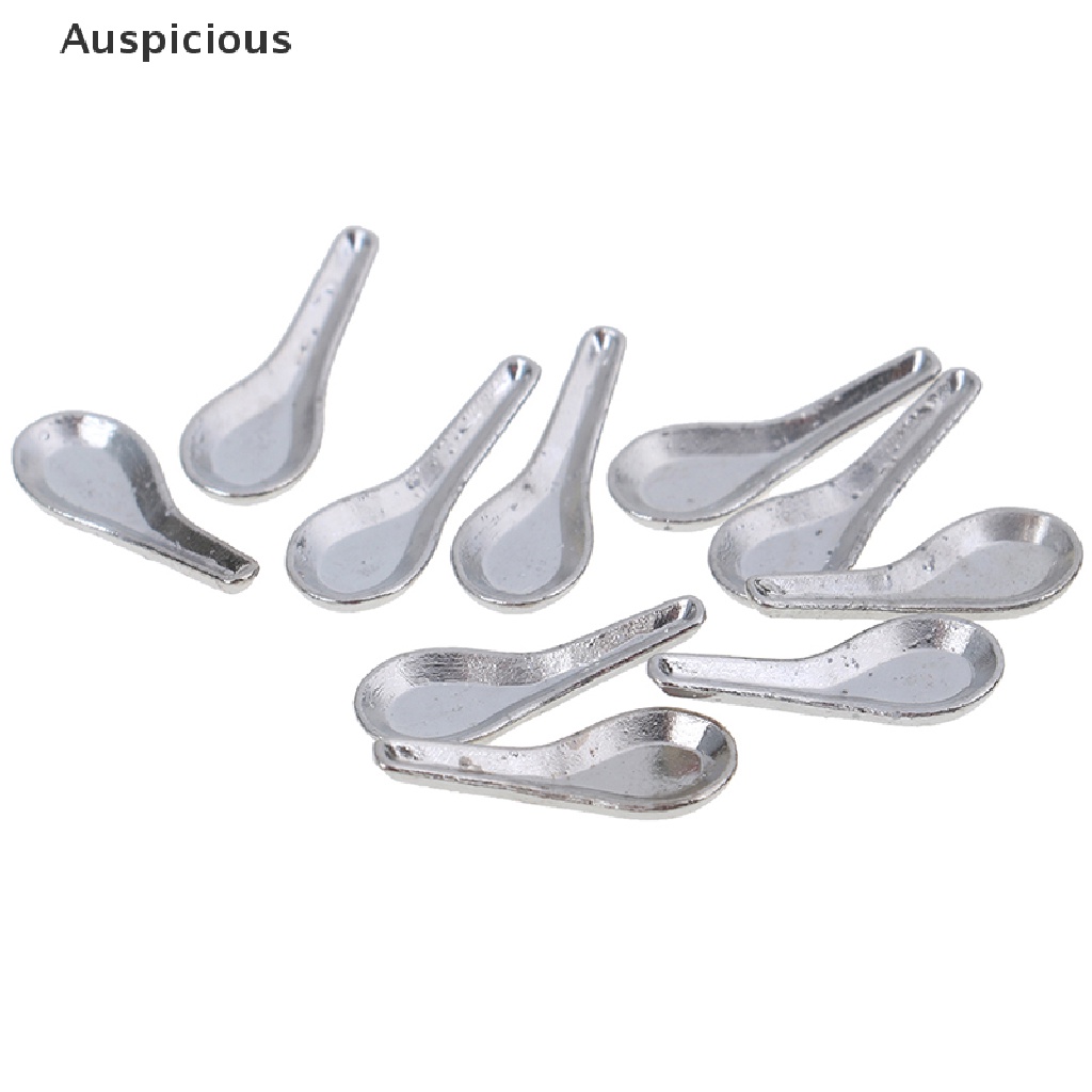 Bộ 10 Muỗng Súp Mini Tỉ Lệ 1: 12 Trang Trí Nhà Búp Bê