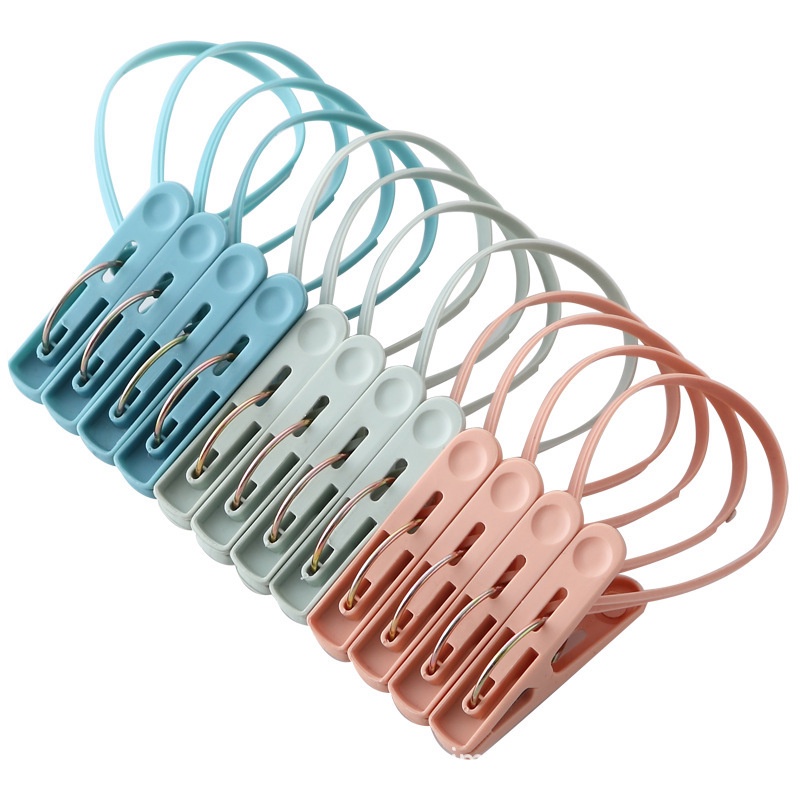 Set 10 Kẹp Phơi Quần Áo Chống Gió Bằng Thép Không Gỉ