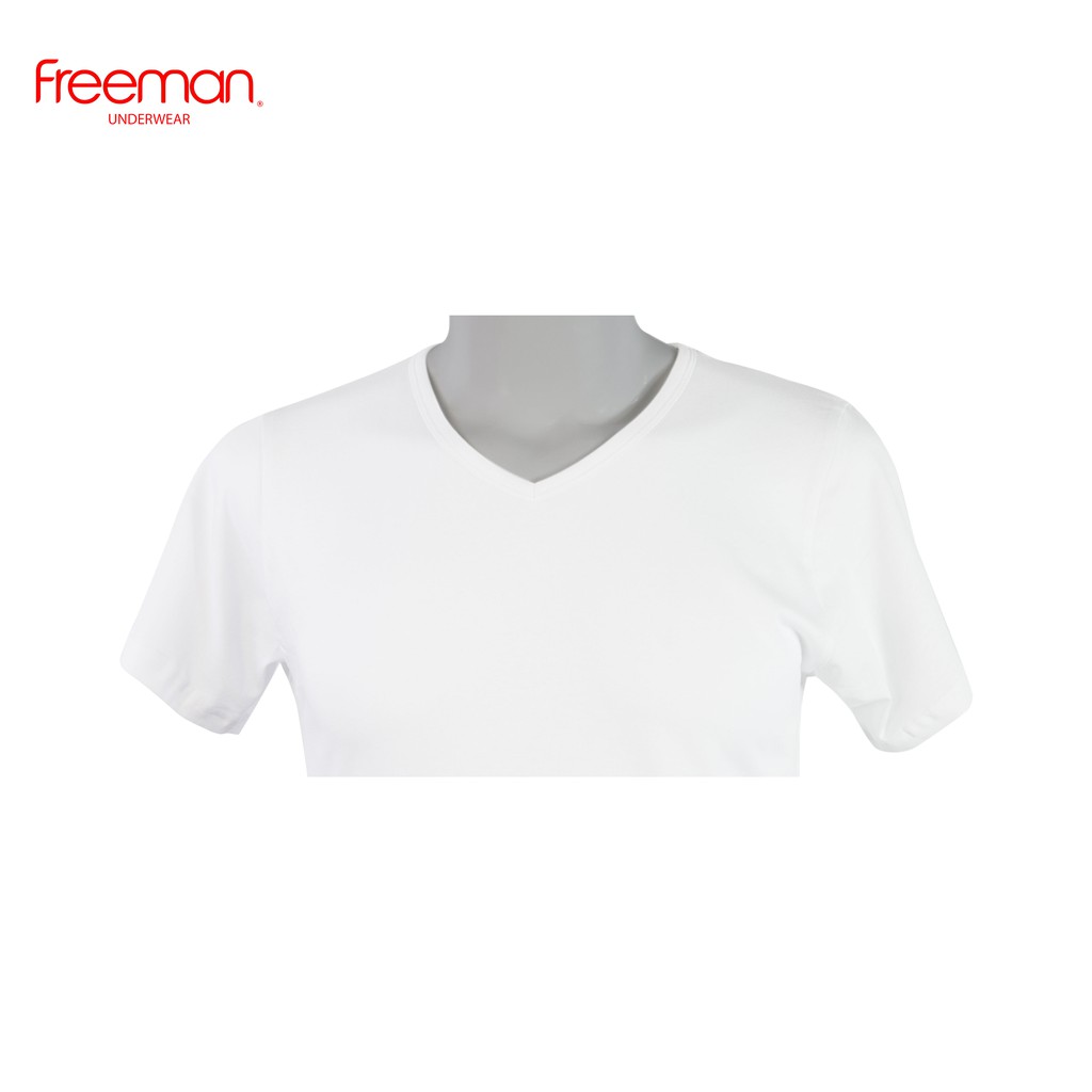 Áo thun nam Freeman, cổ tim tay ngắn, chất liệu cotton thoáng mát TSF315 [Combo 3]