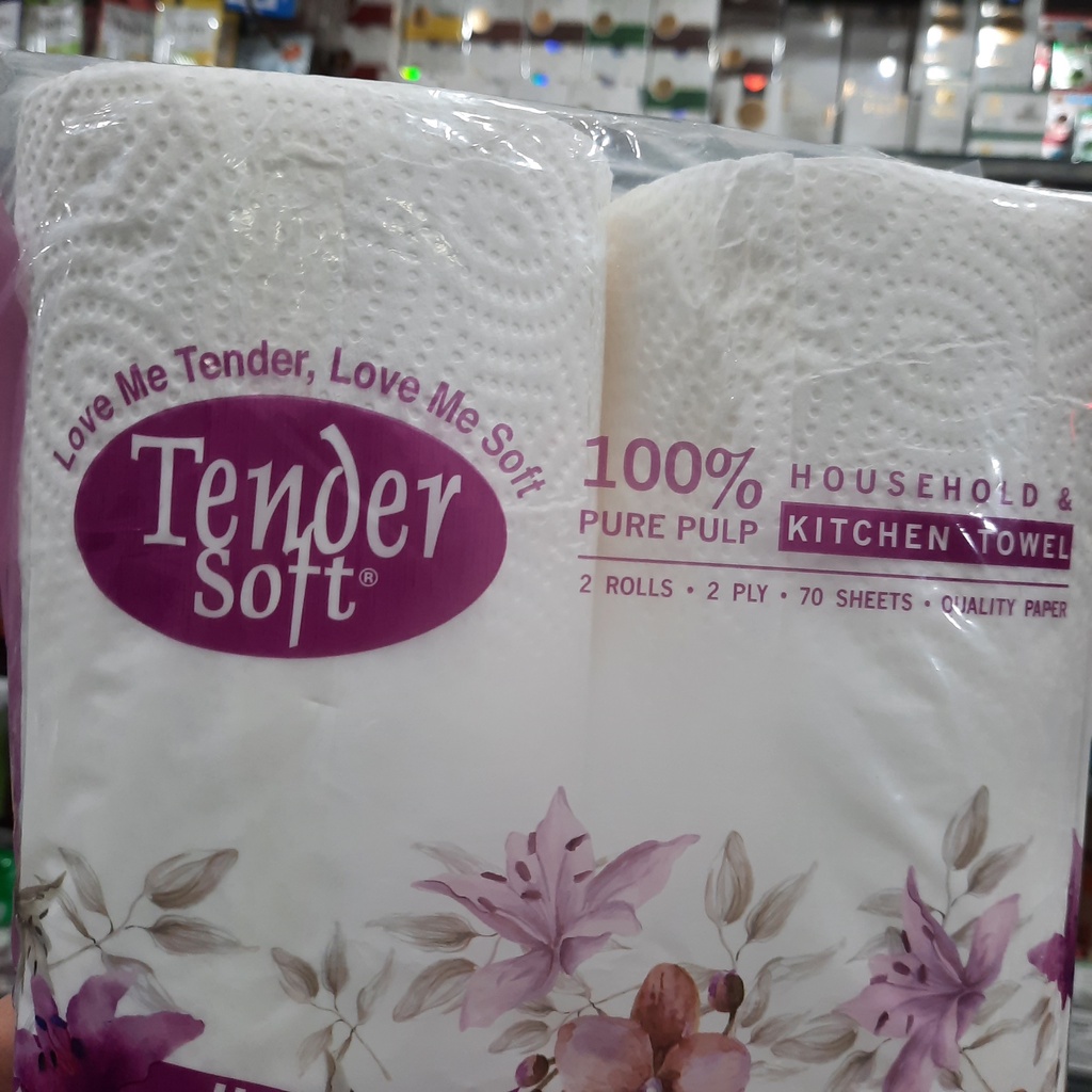 KHĂN GIẤY BẾP TENDER SOFT 2 CUỘN 2 LỚP