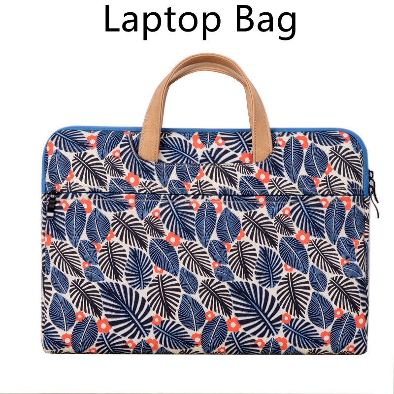 Túi đựng laptop cỡ lớn chống rơi chống thấm nước phong cách nhiệt đới