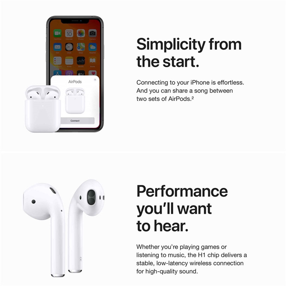 Tai Nghe Bluetooth Không Dây Chất Lượng Cao Cho Apple Airpod 2nd