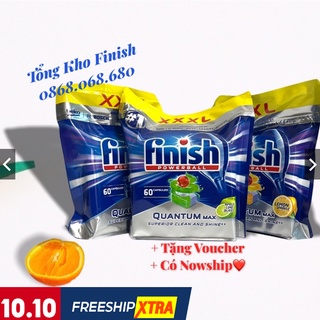 [CAO CẤP NHẤT] Viên rửa bát Finish Quantum 60 viên- quantum ultimate