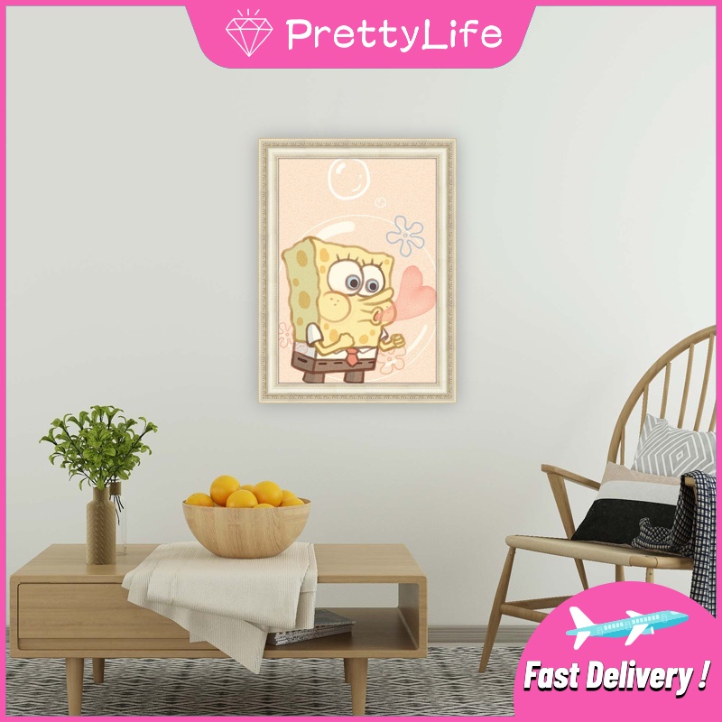 Bộ Tranh Đính Đá 5D Tự Làm 30x40cm/40x50cm Hình Chuột Mickey Trang Trí Nhà Cửa