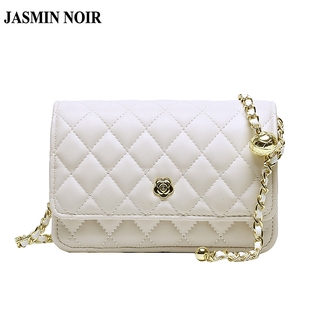Túi Đeo Vai Thời Trang JASMIN NOIR Hình Vuông Nhỏ Gọn Họa tiết Caro Cho Phái Nữ