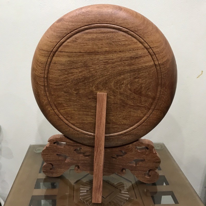 Trang đĩa chữ Lộc / Lộc tấn vinh hoa phú quý sinh Lộc bằng gỗ Hương nguyên khối 100% _ kích thước 40 - HAHANCO