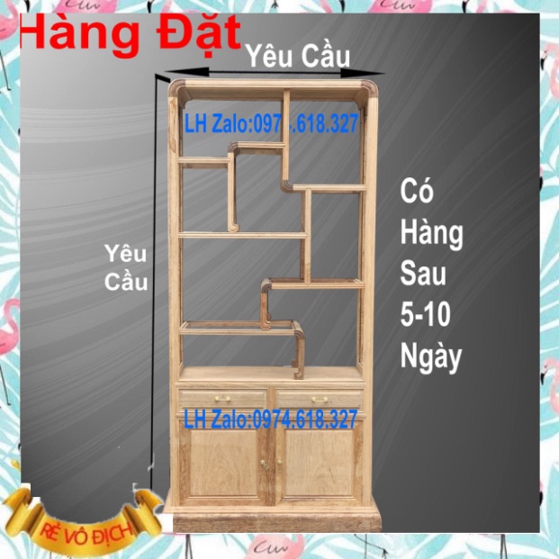 (18 Khách Đã Đặt)Tủ Rượu Bày Đồ Gỗ Gụ Trang Trí Phòng Khách