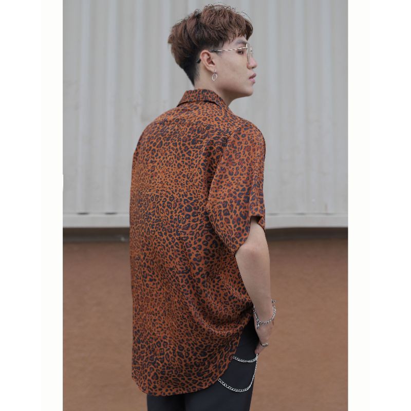 Unisex Shirt US-9 Sơ mi Họa tiết Oversized Nam Nữ