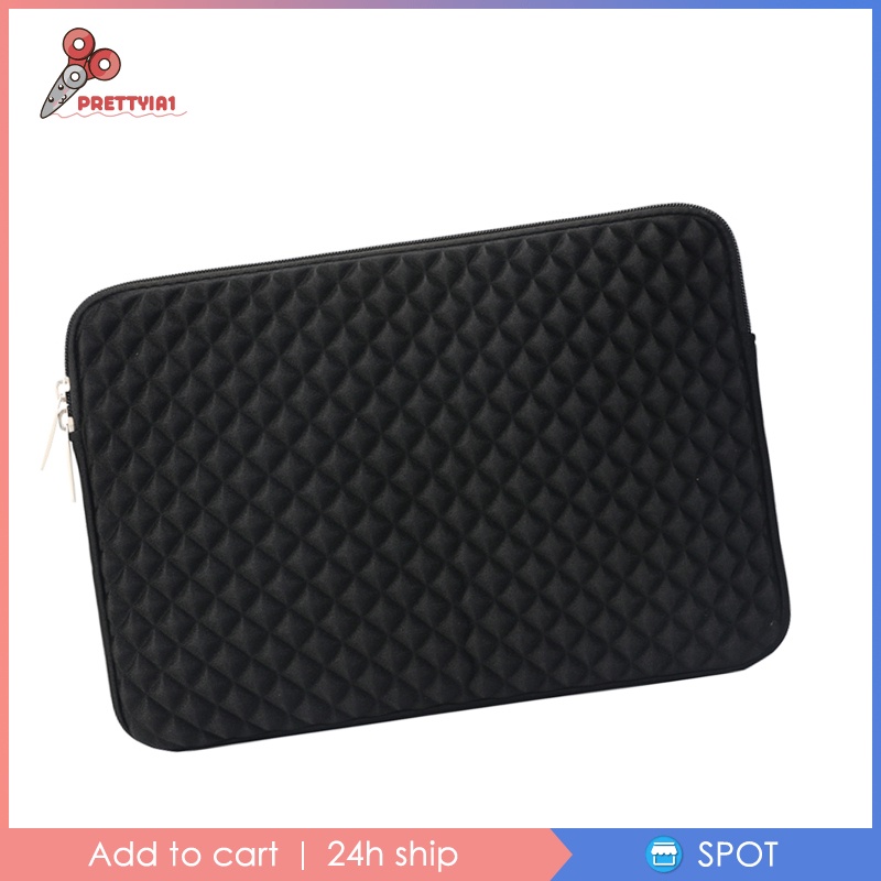 Vỏ Bọc Bảo Vệ Laptop Chống Thấm Nước Màu Đen Prettyia1