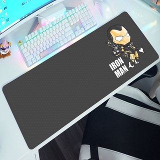 Lót chuột cỡ lớn Iron Man Chibi Đen - (Pad chuột/Bàn di chuột size 83 HÀNG CHÍNH HÃNG - 80x30x0.4cm)