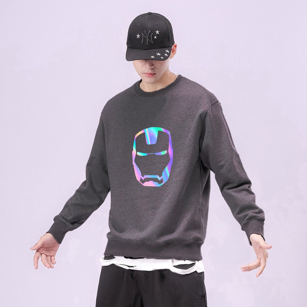 Áo Sweater Iron Man Phản Quang, Aó Nỉ Dài Tay Nam Nữ Cá Tính - AS23 | WebRaoVat - webraovat.net.vn