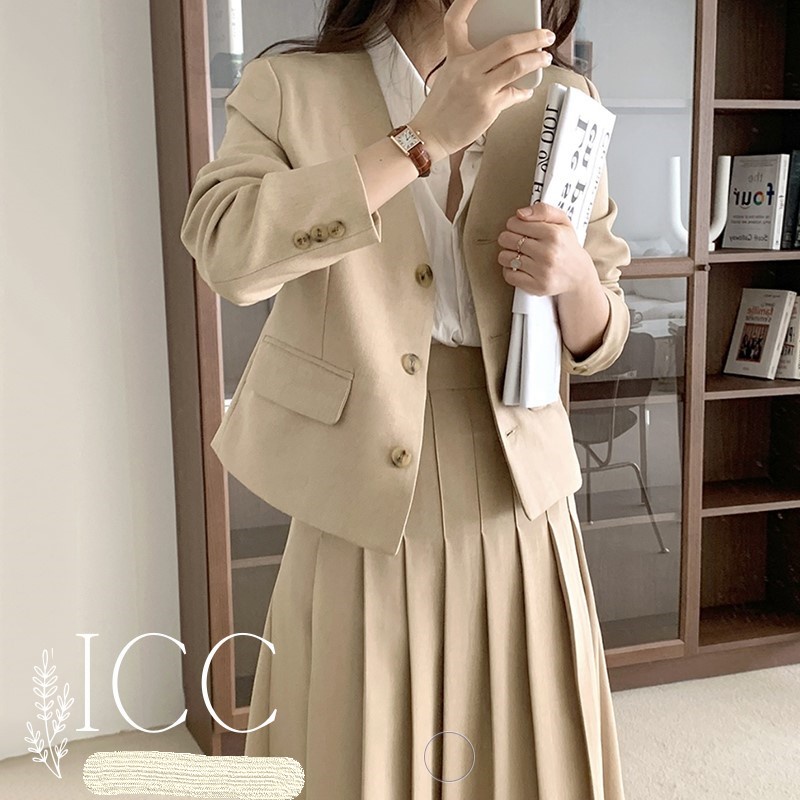 Set Áo Vest Chân Váy Phong Cách Ulzzang ICC1992 AC001