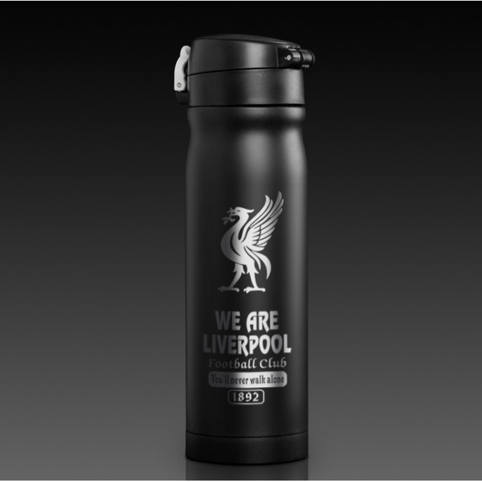 Bình nước giữ nhiệt logo Arsenal, real madrid, chelsea, liverpool, barcelona, manchester united
