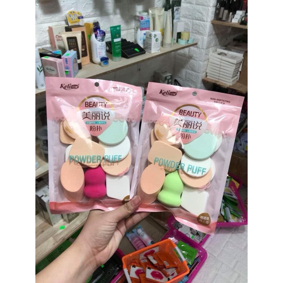 Bông mút trang điểm mềm mịn [13 chi tiết] Mút tán kem nền đa năng  nhiều màu | BigBuy360 - bigbuy360.vn