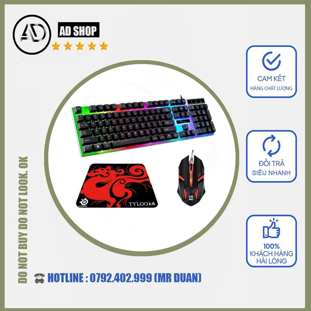 Combo bàn phím chuột Chuyên Game G20 Led 7 Màu Tặng Miếng Lót