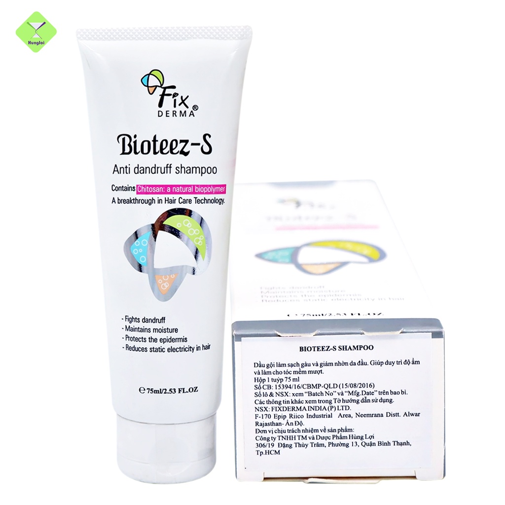 Dầu Gội Sạch Gàu, Kích Thích Mọc Tóc Bioteez-S Shampoo Giúp Mềm Tóc, Giảm Nhờn Và Ngứa Cho Da Đầu 75ml