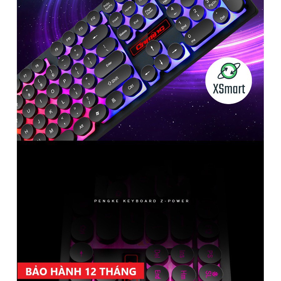 Bàn Phím Gaming V8 Retro Siêu Độc, Led Có Thể Thay Đổi Siêu Đẹp, Bấm Siêu Nhạy, Chống | BigBuy360 - bigbuy360.vn