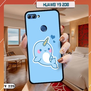 Ốp lưng nhám in hình 3D HUAWEI Y9 2018