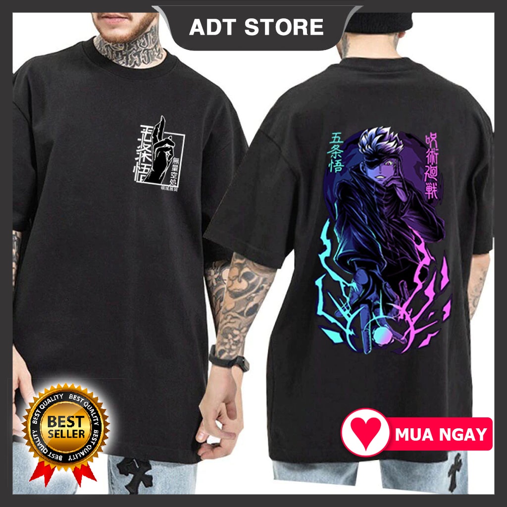 Top 4 Áo thun anime Jujutsu Kaisen Satoru - Sukuna - Itadori Ryomen Sukuna Manga cực chất giá siêu rẻ