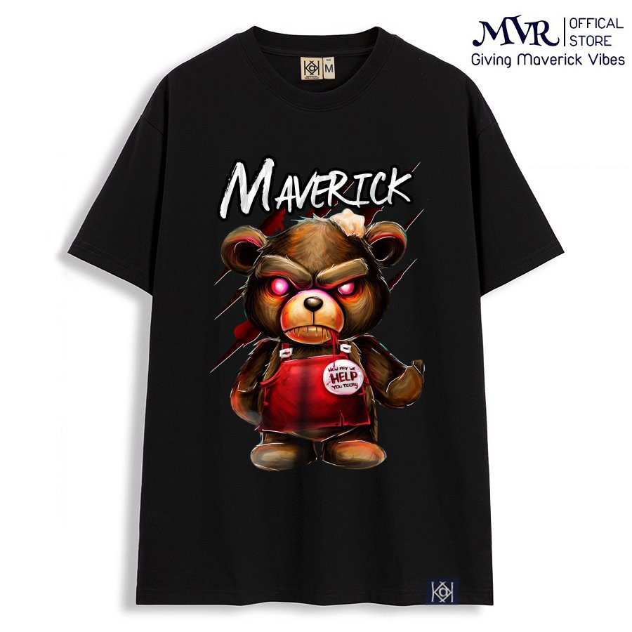 Áo Thun Phom Rộng In Hình Gấu Teddy Bear Siêu To Áo Phông Oversize Cotton 100% MVR KK1359 KK1360