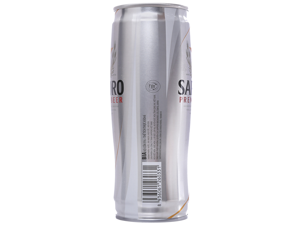 Thùng 6 lon bia Sapporo Premium (650ml/lon) / Combo 3 lon bia Sapporo Premium 650ml