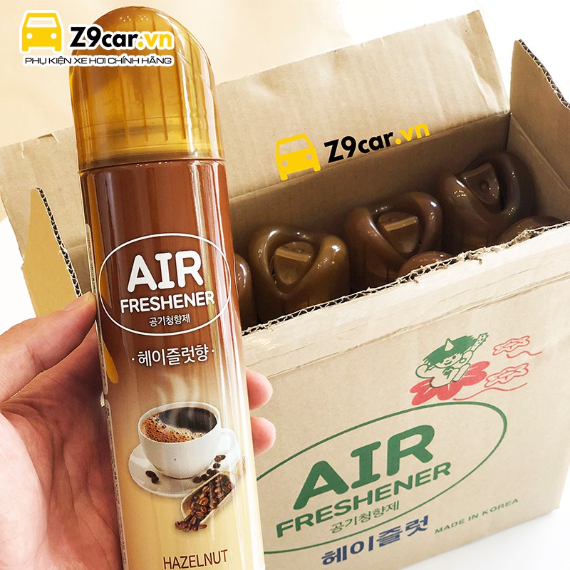 Lọ xịt khử mùi ô tô hương Cafe Hazelnut nhập khẩu Hàn Quốc 300ml