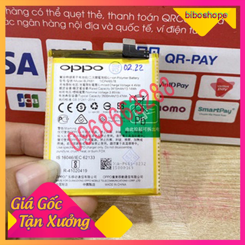 🔥Free ship🔥 Pin oppoF9 / BLP681 / pin zin chính hãng 3500mAh (🚀Free ship🚀 Bảo hành 06Tháng