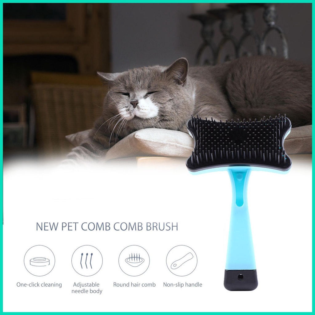 Bàn chải lông cún/ mèo tự làm sạch tiện dụng