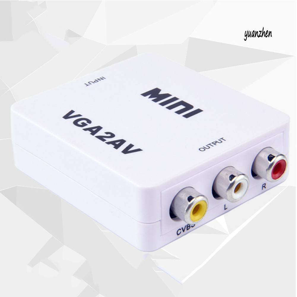 Đầu Chuyển Đổi Từ Cổng 1080p Mini Vga Sang Rca / Av / Cvsb + Phụ Kiện